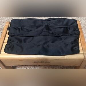 Express Black and Pink Satin Clutch